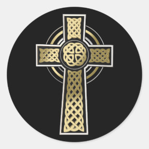 Keltenkreuz Runder Aufkleber