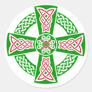 Keltenkreuz Runder Aufkleber