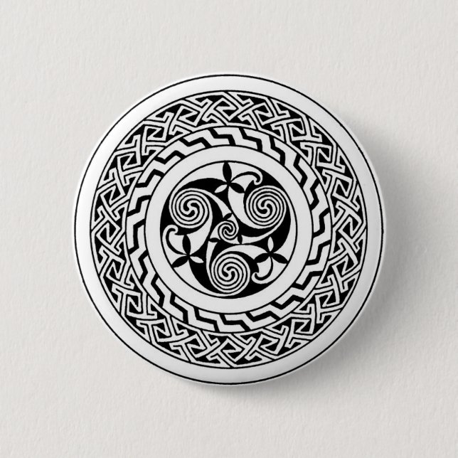 Keltenspirale Button (Vorderseite)