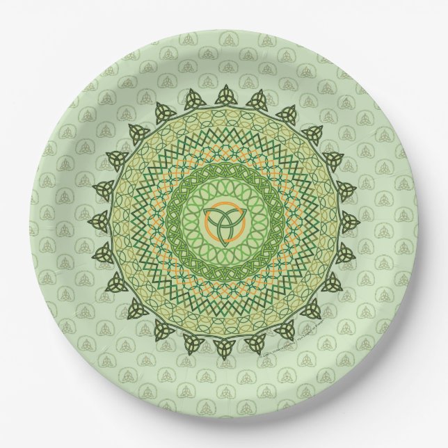 Keltic St. Patty's Day Paper Plate Pappteller (Vorderseite)