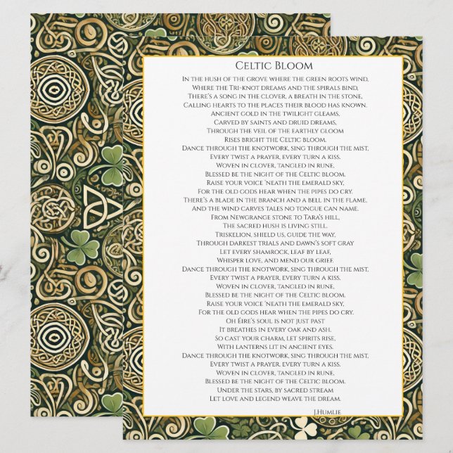 Keltische Blüte (Vorne/Hinten)