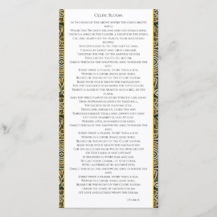 Keltische Blüte Dankeskarte