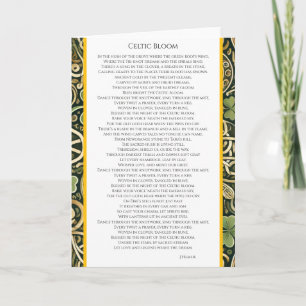 Keltische Blüte Karte