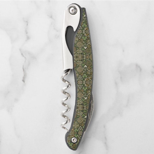 Keltische Blüte Kellnermesser (Vorderseite)