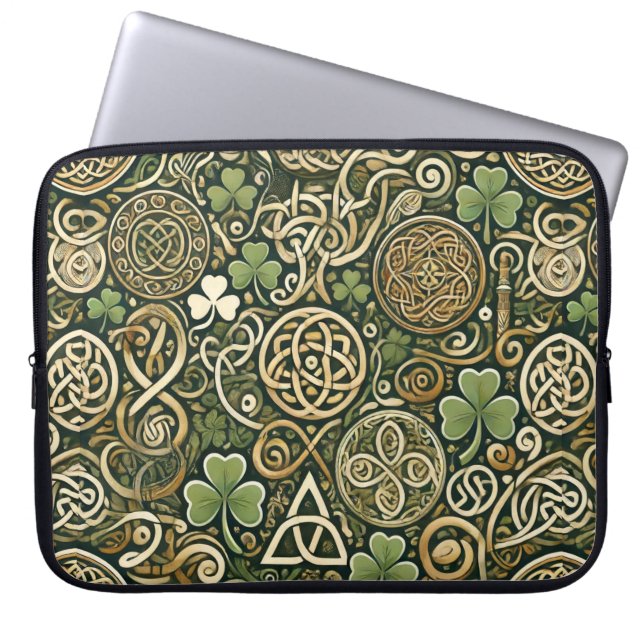 Keltische Blüte Laptopschutzhülle (Vorderseite)