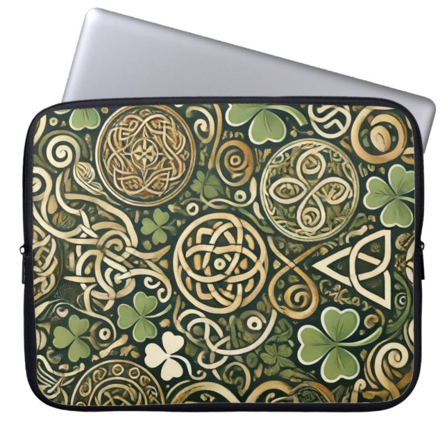 Keltische Blüte Laptopschutzhülle (Vorderseite)