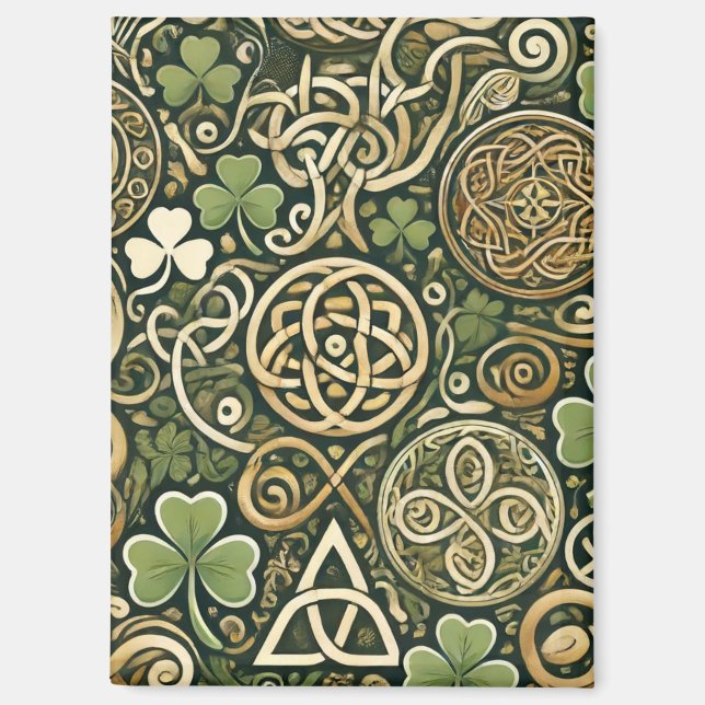 Keltische Blüte Magnet (Vorderseite)