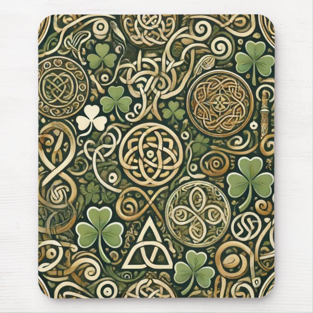 Keltische Blüte Mousepad (Vorne)