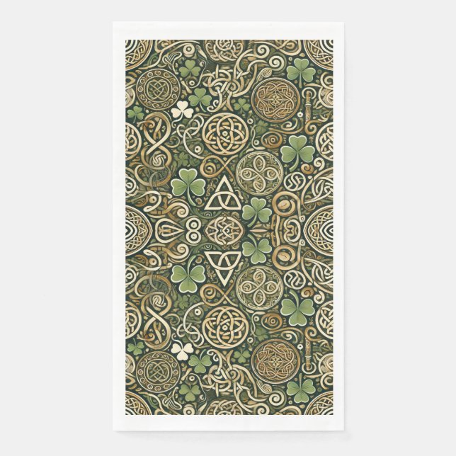 Keltische Blüte Serviette (Vorderseite)
