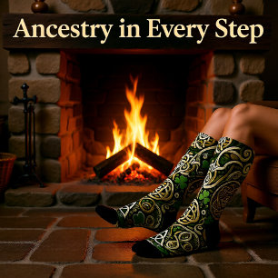 Keltische Blüte Socken