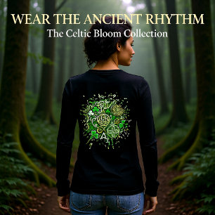 Keltische Blüte Tri-Blend Shirt