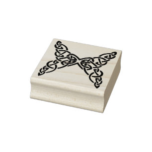 keltische Briefmarke des Knotenschmetterlings Gummistempel