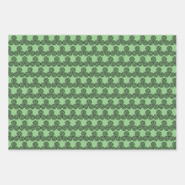 keltische Designs zum Umblättern von Papierdokumen Geschenkpapier Set