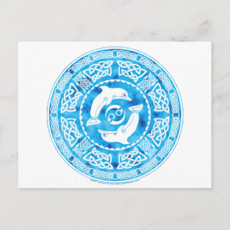 Keltische Dolphin Postkarte