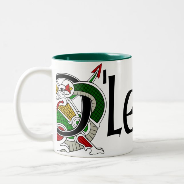 Keltische Drache-Tasse O'Leary Zweifarbige Tasse (Links)