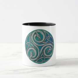 Keltische Drache Triskele Tasse