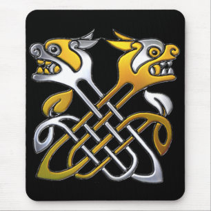 Keltische Drachen Mousepad