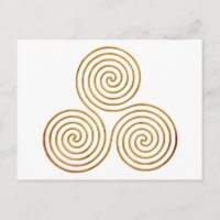 keltische Dreifach-Spirale - Das antike Gold einer