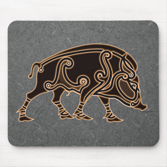 Keltische Eber-Mausmatte Mousepad (Vorne)