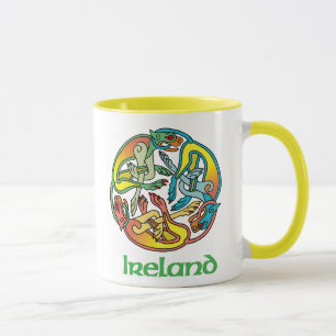Keltische Entwurfs-Tasse Irlands Tasse