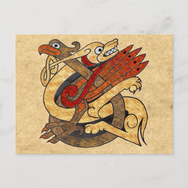 Keltische Geschöpfe Postkarte (Vorderseite)