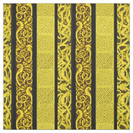 Keltische Grenzen in Gold Stoff