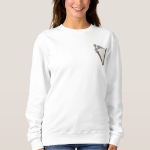 Keltische Harfe Besticktes Sweatshirt