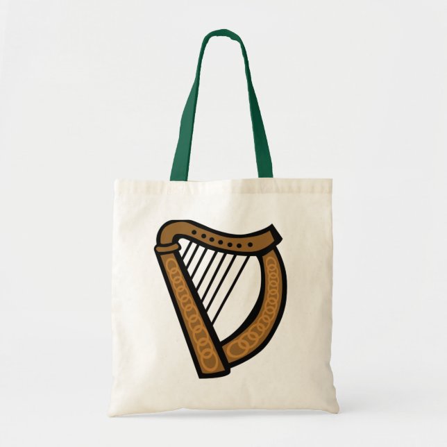 Keltische Harfen-Taschen-Tasche Tragetasche (Vorne)