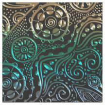 Keltische Herz-Mandala im grünen Gold