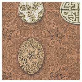 Keltische Hunde, Pferde und Vögel Stoff