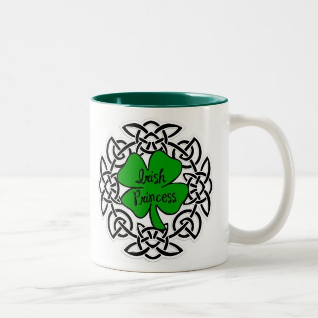 Keltische irische Prinzessin Zweifarbige Tasse (Rechts)