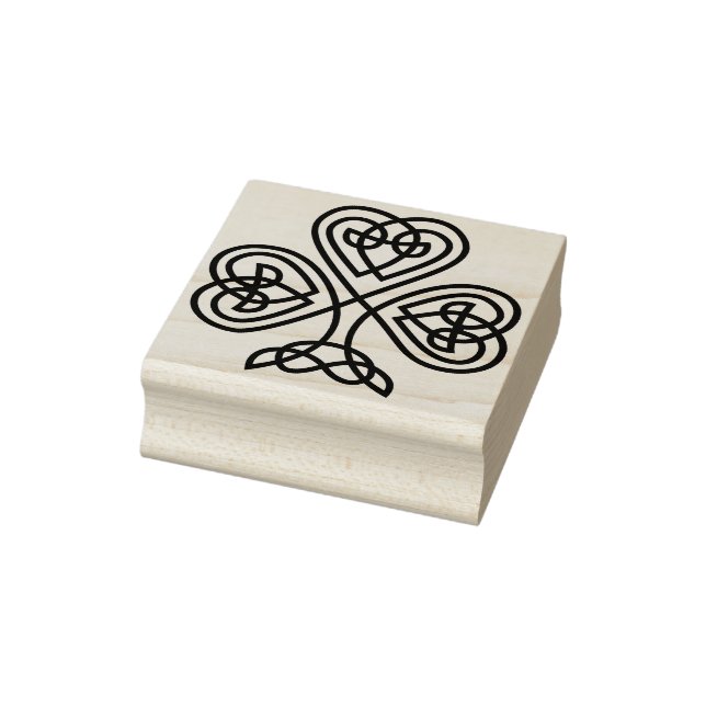 keltische Kleeblatt-Kunst-Briefmarke Gummistempel (Stempel)