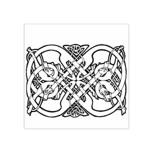 Keltische Knoten Design Gummi Briefmarke Gummistempel