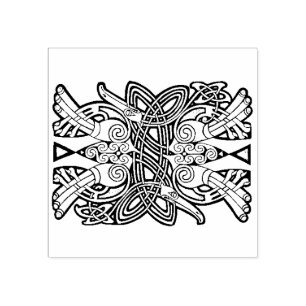 Keltische Knoten Design Gummi Briefmarke Gummistempel