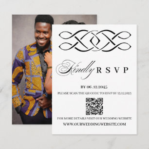 Keltische Knoten-Hochzeits-RSVP-Karte RSVP Karte