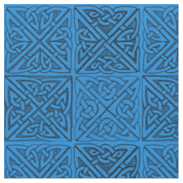 Keltische Knoten im Blau Stoff
