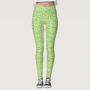 Keltische Knoten-irische Borten-hübsches grünes Leggings