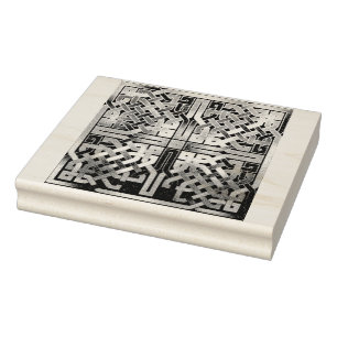 Keltische Knoten-Quadrat-Gummi-Briefmarke Gummistempel