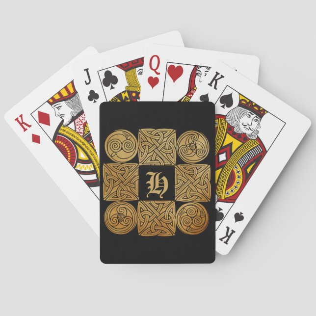 Keltische Knüpfarbeit Cross Bicycle Playing Cards Spielkarten (Rückseite)