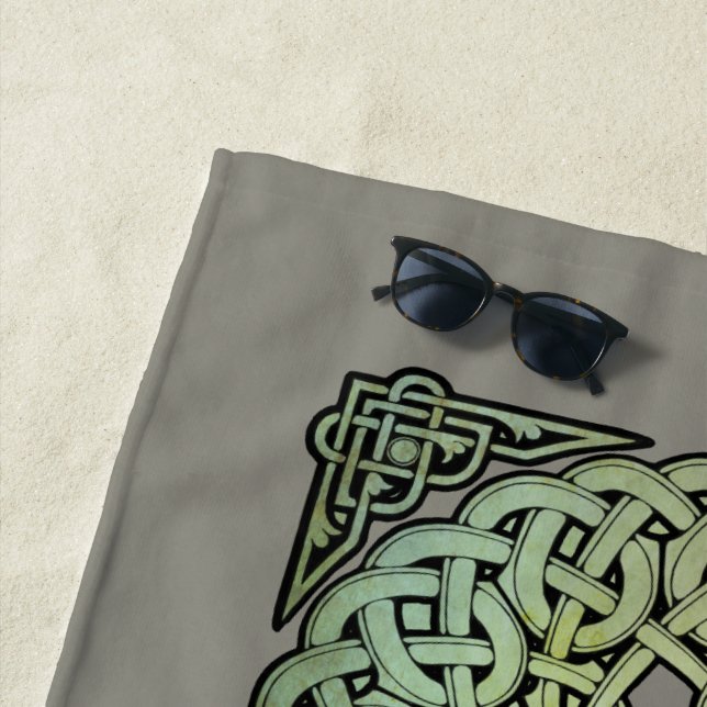 Keltische Knüpfarbeit Mandala Strandtuch (Beispiel)