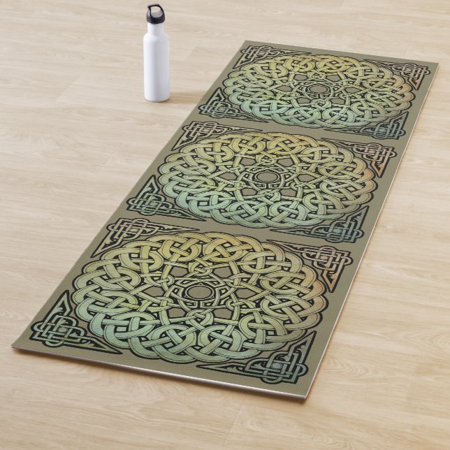 Keltische Knüpfarbeit Mandala Yogamatte (Beispiel)