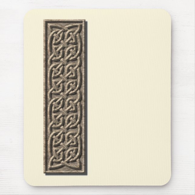 Keltische Knüpfarbeit - Stein 2 Mousepad (Vorne)
