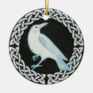 Keltische Krähen-Verzierung Keramik Ornament