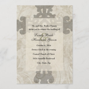 Keltische Kreuz-Schrift-Liebe-Hochzeitseinladung Einladung