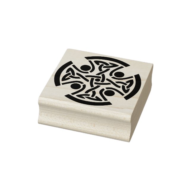 keltische Kreuzkunst-Briefmarke Gummistempel (Stempel)