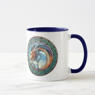 Keltische Kunst-Drache-Tasse Tasse