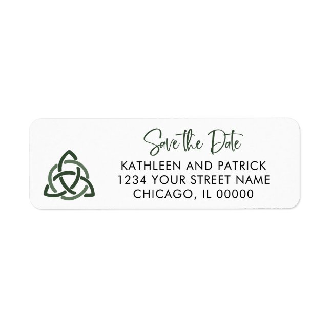 Keltische Liebe Knot Romantische Hochzeit retten D (Vorne)