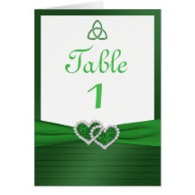 Keltische Liebe-Knoten-Tabellen-Karte