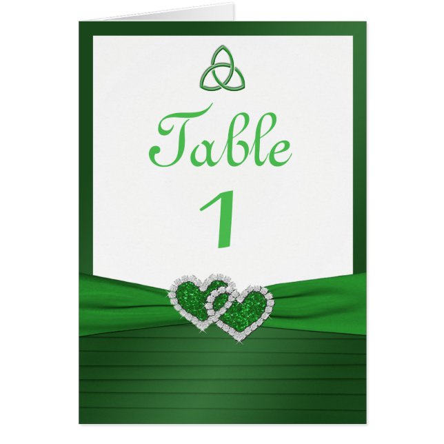 Keltische Liebe-Knoten-Tabellen-Karte (Vorne)