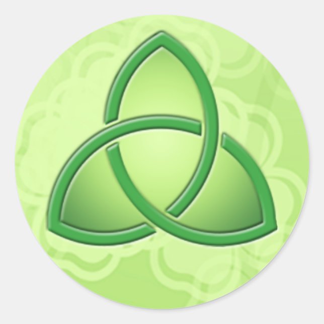 Keltische Liebe Knoten und Kleeblätter 1,5" Rundkl Runder Aufkleber (Vorderseite)